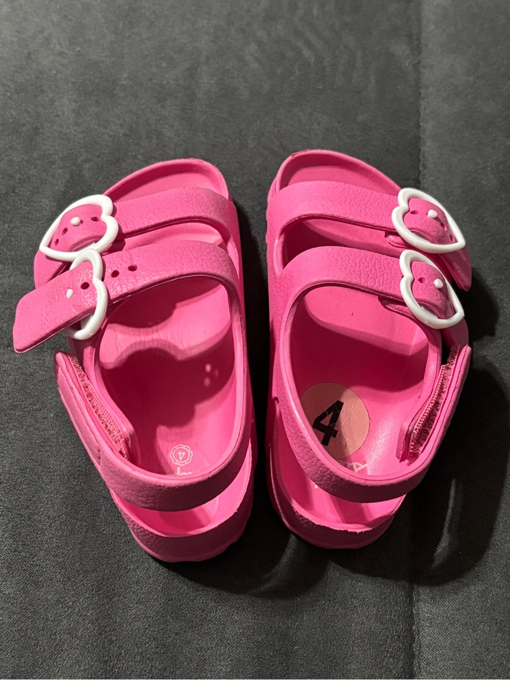 Kids Pink Adjustable Buckle Sandals